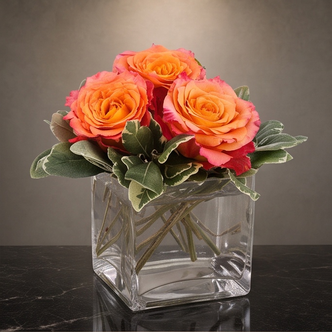Amber Dusk flower arrangement by Flora Faves