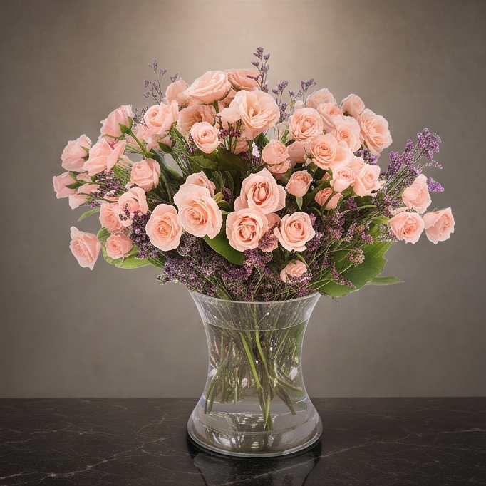 Copper Blush flower arrangement by Flora Faves