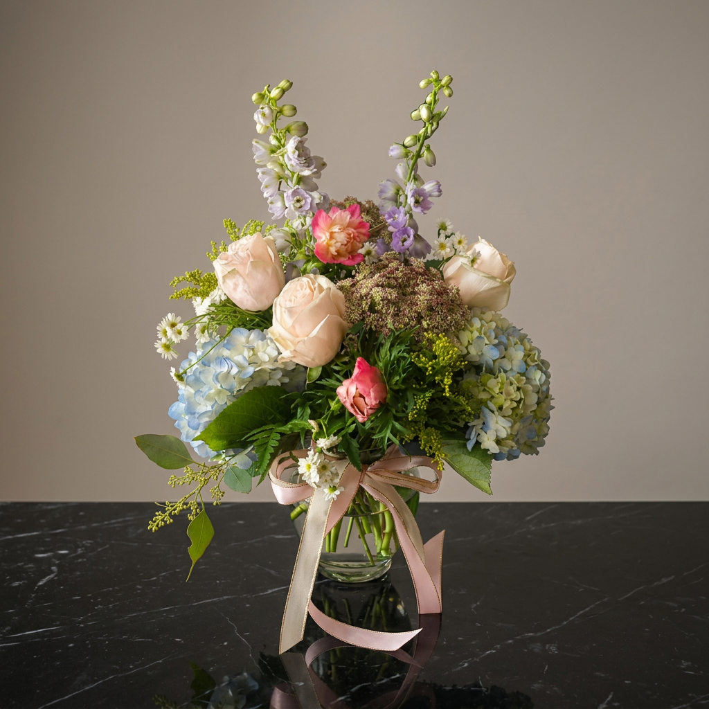 Starlit Whisper flower arrangement by Flora Faves