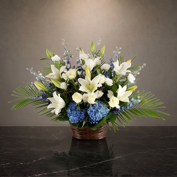 Solace flower arrangement by Flora Faves