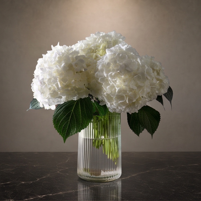 Hydrangea Simple flower arrangement by Flora Faves