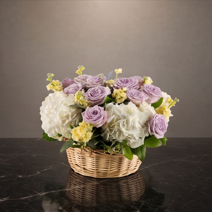 Gentle Embrace flower arrangement by Flora Faves