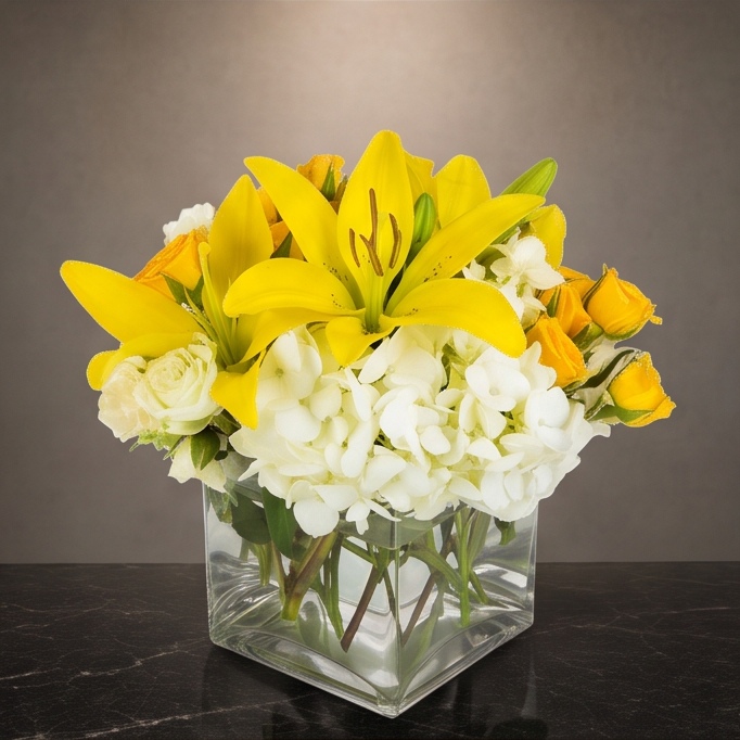 Fuchsia Dozen flower arrangement by Flora Faves