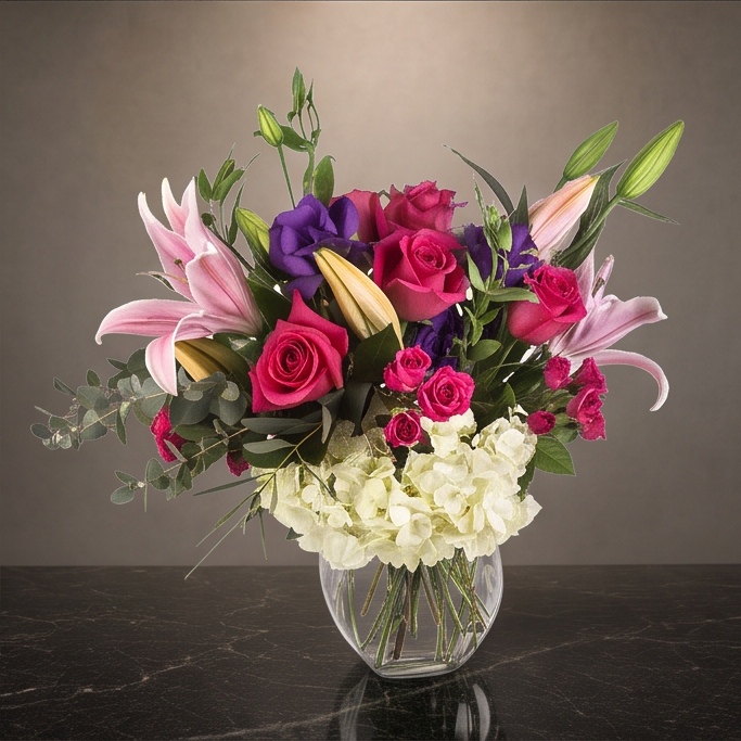 Rendezvous flower arrangement by Flora Faves
