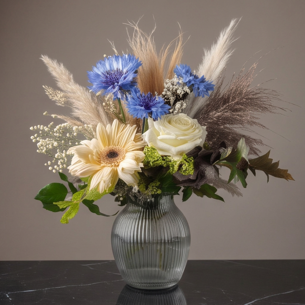First Frost flower arrangement by Flora Faves