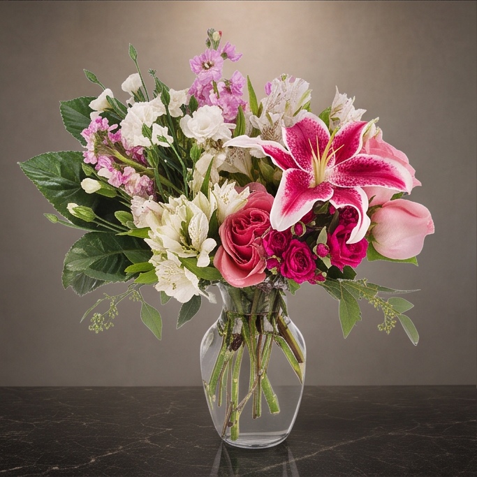 Valentina flower arrangement by Flora Faves